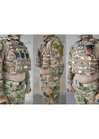 Плитоноска Pantsyr-2 (тактический военный жилет, бронежилет MOLLE) Multicam Arid EasyFit (362497478)