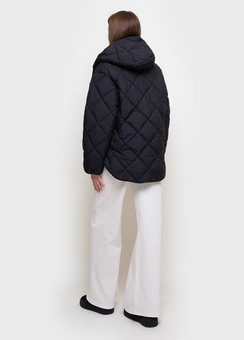 Черная стеганая куртка с капюшоном 88-89112-1-66 черный h24406f3-bk sam Samange