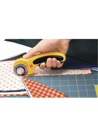 Нож RTY-2/DX, дисковое лезвие 45 мм RB45-1, для резки материалов толщиной до 10 мм (11583) Olfa (306738111)