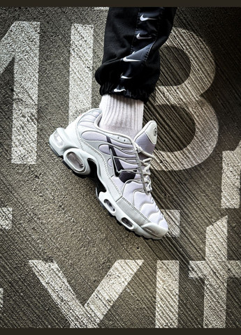 Серые всесезонные кроссовки мужские nike air max tn plus double swoosh gray | найк аир макс тн плюс серые No Brand
