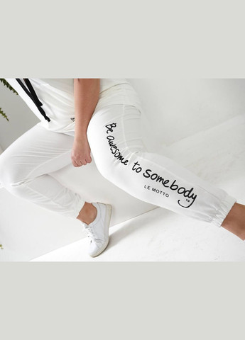 Женский спортивный костюм батал молочный трикотажный с капюшоном и коротким рукавом для весны и лета Bonita Спортивний костюм (322111906)