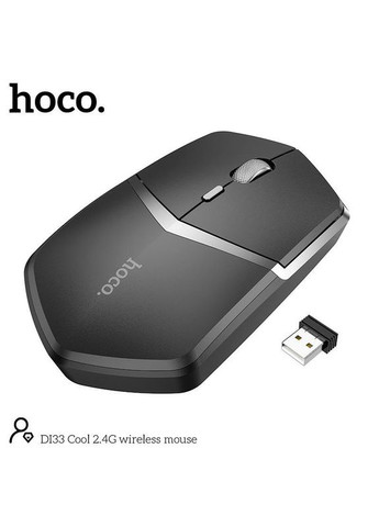 Миша Cool 2.4G wireless mouse DI33 1600dpi бездротова чорна Hoco (293945087)