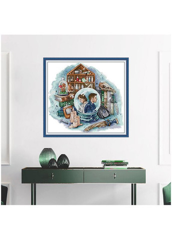 Набор для вышивания по нанесённой на канву схеме "Winchester Character". AIDA 14CT printed 45*42 см Joy Sunday (313613514)