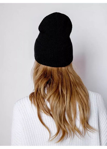 Женская зимняя шапка-лопата на флисе No Brand (365814668)