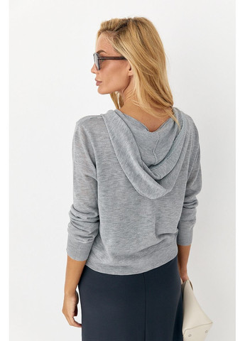 Серый демисезонный кардиган Lurex