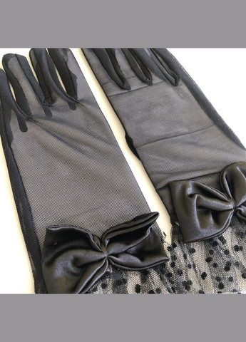Женские сеточные перчатки с бантиками Honey Fashion Accessories XS/S/М (7-82) No Brand (313286101)