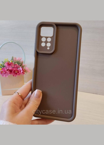 Чохол для xiaomi redmi Note 11 4g / Note 11s силіконовий однотонний Silicone Cover Full Camera (коричневий) No Brand (324117589)