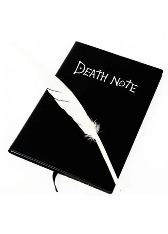 Зошит "Зошит смерті" чорний в лінію, щоденник для записів з кулоном та пером для аніме No Brand (361669478)