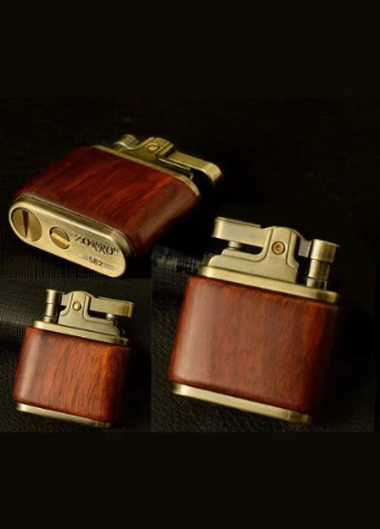 Бензиновая зажигалка 582 - Red Wood Zorro (365270848)