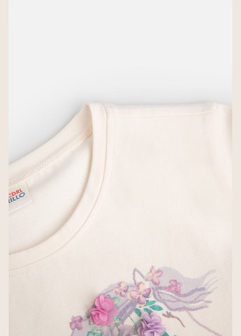 Молочна літня футболка Coccodrillo