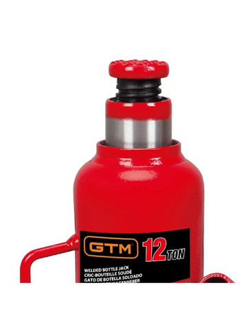 Домкрат TH91204 (12 т, 460 мм) гидравлический бутылочный (26061) GTM (336948251)