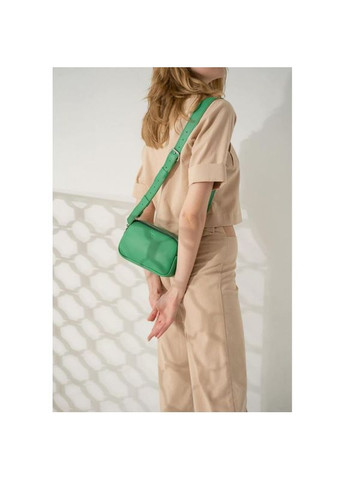 Сумка жіноча шкіряна через плече Holly зелена The Wings (302008401)