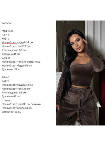 Стильний практичний костюмчик з велюру Україна (332670419)