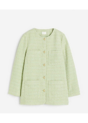 Жіночий піджак з букле Н&М (56843) XS Зелений H&M (288051575)