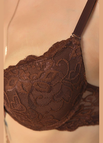 Коричневий бюстгальтер жіночий коричневого кольору чашка в Let's Shop поліамід