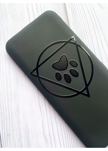 Матовий чорний чохол на Xiaomi Redmi Note 8 Pro Логотип квадроберів (принт 394) Creative (355387706)