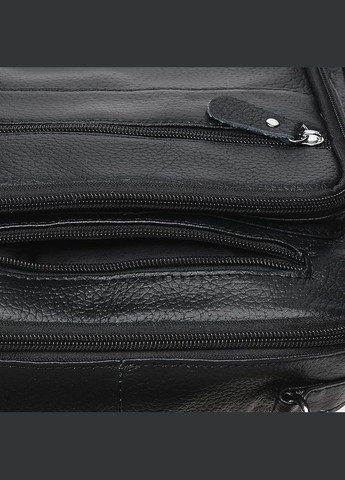 Мужская кожаная сумка на плечо K15112-black Borsa Leather (322189890)
