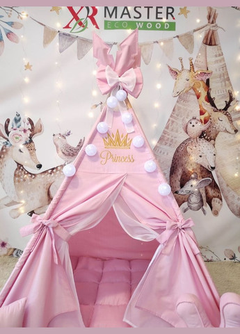 Вигвам Принцесса с ковриком БОН БОН + корзина для игрушек. Полный комплект! No Brand (316256810)