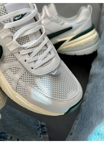 Кросівки жіночі і чоловічі Nike V2K Runtekk white green | В2К Рантекк білі зелені No Brand білі демісезони (349729021)