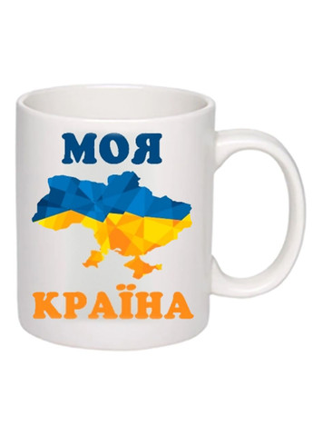 Чашка с принтом "Моя страна!" 330мл 15889 No Brand (312487387)