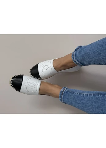 Кросівки жіночі Chanel White Black | Шанель білі чорні No Brand білі демісезони (366576503)