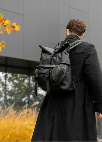 Мужской рюкзак ролл черный Sambag (322845207)