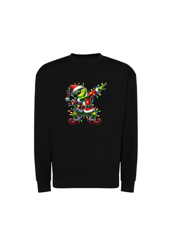 Черный новогодний свитшот с принтом "гринч на вайбе". гринч (10114802912) ТiШОТКА (368566496)