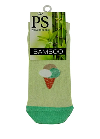 Фисташковые носки женские короткие из бамбука деми премиум ps Premier Socks морская тематика (393200318)