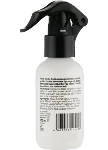 Засіб для гладких локонів, легка фіксація #ALCINASTYLE Smooth Curls Styling Spray 100ml (664635-90678) Alcina (368652083)