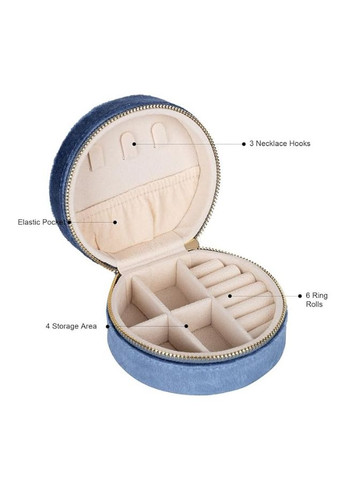 Оксамитова коробочка - органайзер для зберігання ювелірних виробів No Brand (279414593)