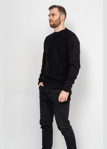 Чорний демісезонний светр чоловічий, колір чорний, Ager