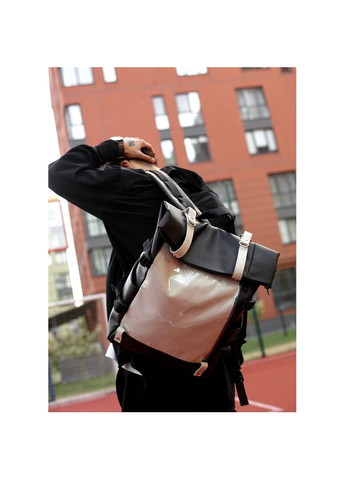 Мужской рюкзак RollTop Hacking черно-серый Sambag (329692764)