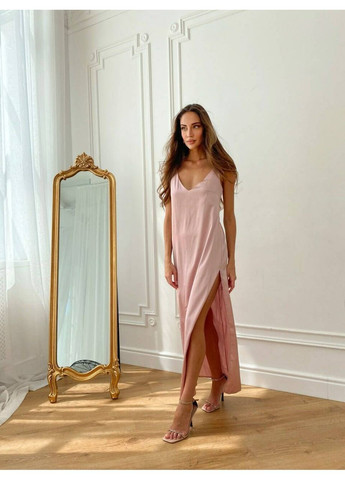 Пудровое сарафан naomi цвет пудра milirud