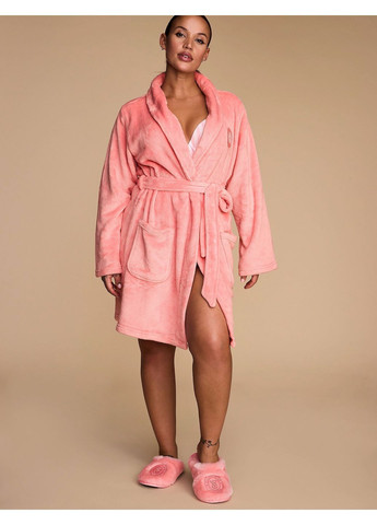 Персиковые шлепанцы шлепанцы женские виктория сикрет меховые Victoria's Secret