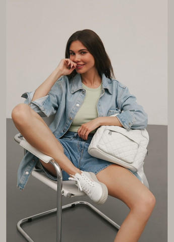 Белые кеды низкие, цвет белый Voile Blanche