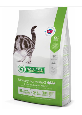 Сухой корм для кошек Urinary Formula-S птица 2 кг Nature's Protection (266274500)