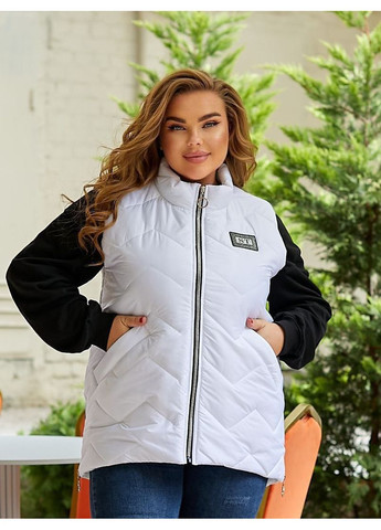 Жіноча жилетка на блискавці безрукавка великих розмірів No Brand (350633652)