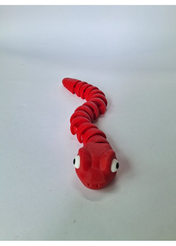 Рухлива флексі іграшка "Змійка" 3D друк, червона No Brand (372185993)