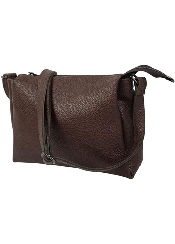 Сумка жіноча темно-коричнева, шкіряна, наплечна, 31x19.5x9 см Borsacomoda (372577267)
