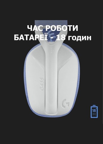 Bluetooth-гарнитура G435 Wireless White (981-001074) Logitech (322245280)