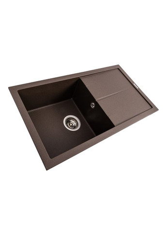 Гранітна мийка для кухні SOLID 7843 матова Темна скеля Valeso (358059042)