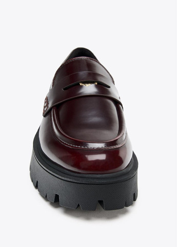 Zara Лофери бордовий з штучна шкіра, іспанія — демісезон (363040578)