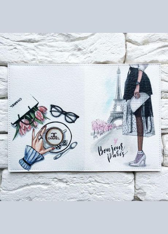 Обкладинка для паспорта Bonjour Paris No Brand (301035712)