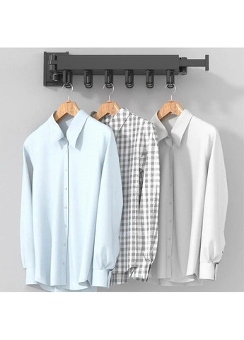 Настенная складная балконная сушилка на 2 секции с максимальной нагрузкой до 60 кг для белья одежды вещей 84 см (481042-Prob) Unbranded (352060868)