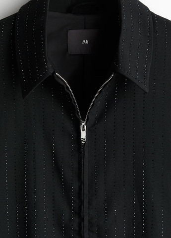 Чорна демісезонна куртка H&M