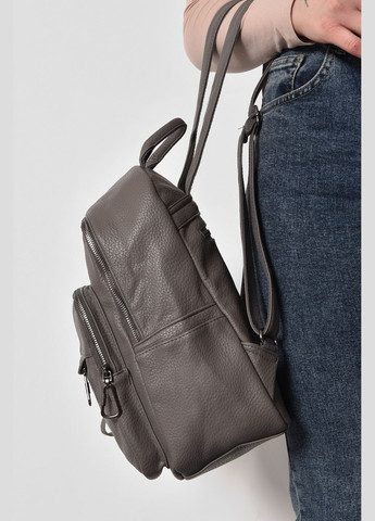 Рюкзак жіночий темно-сірого кольору Let's Shop (278761337)