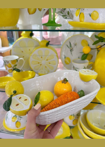 Салатниця керамічна Соковиті Лимони, 350мл No Brand (318726588)