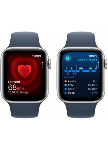 Смартчасы GPS 40mm Silver Aluminium Case with Storm Blue Sport Band M/L (MRE23) Apple Watch SE 2 (316152606)