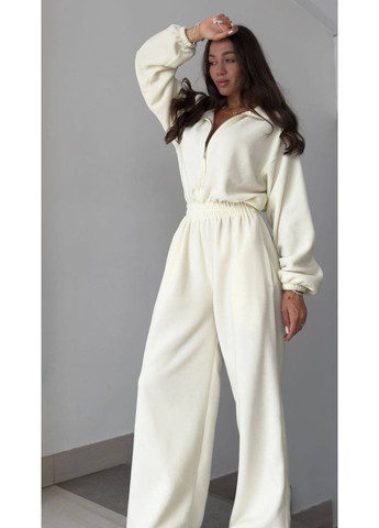 Теплый комбинезон с регулируемыми брючными манжетами, стильный и комфортный — ЗАМЕРЫ В ОПИСАНИИ DK/DL Мода без кордонів комбинезон-брюки однотонный молочный повседневный флис