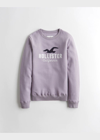 Свитшот женский - свитшот HC8421W Hollister - крой светло-фиолетовый - (263588003)